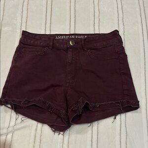 American Eagle Outfitters Brown High-Waisted Jean Shorts